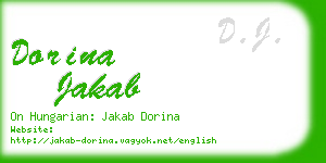 dorina jakab business card